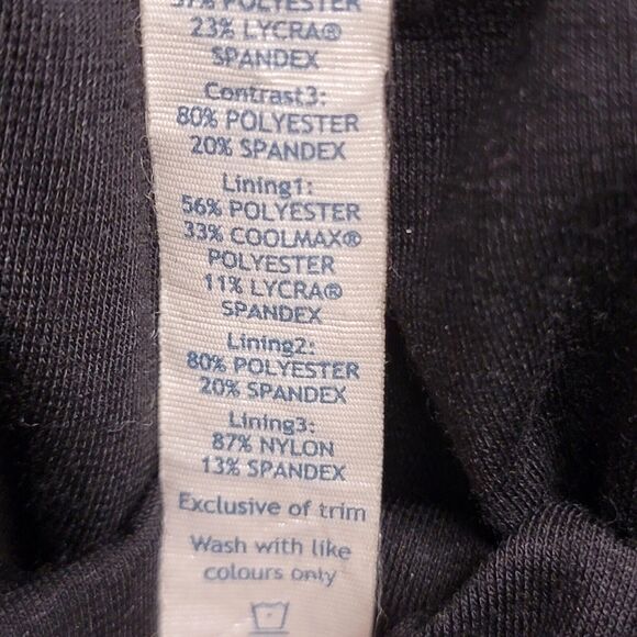 Lululemon Run Bandit Track Pant Black / Mini Hyper Stripe Fresh Teal Size 8 - Picture 3 of 13